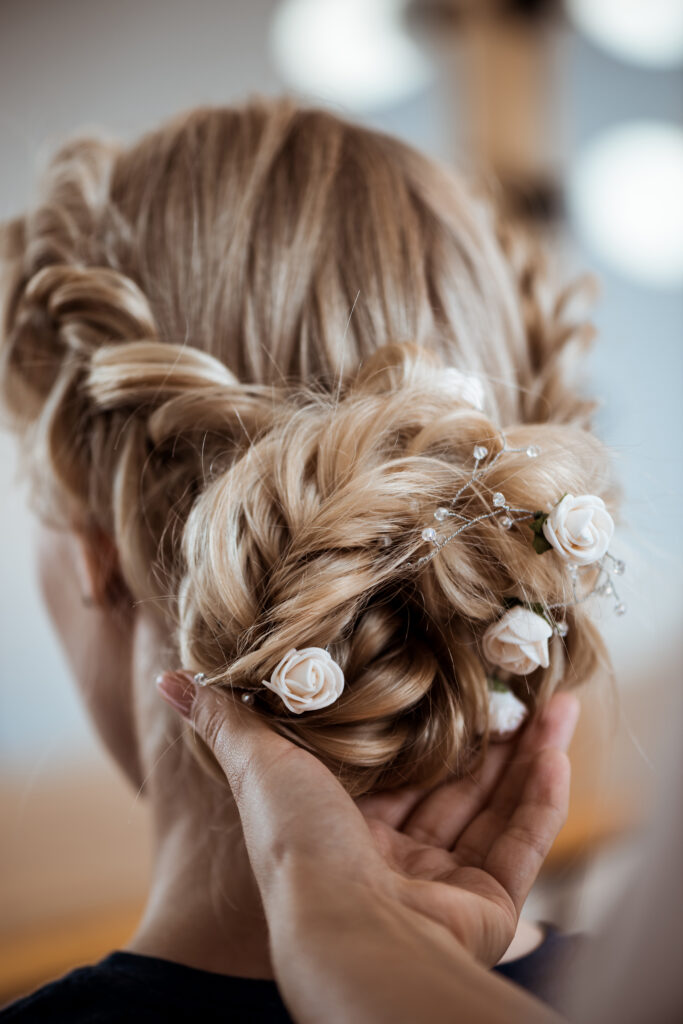Bridal hairstyle in dhanbad